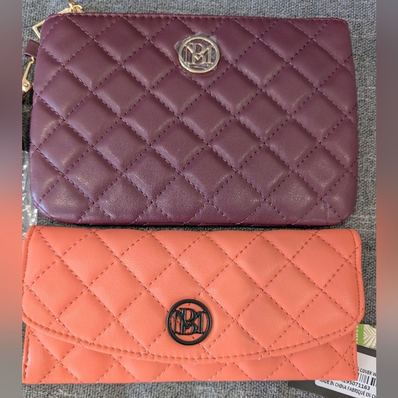 Badgley Mischka Bundle- Quilted wallet and wristlet/clutch, BOTH NWT - Picture 2 of 6